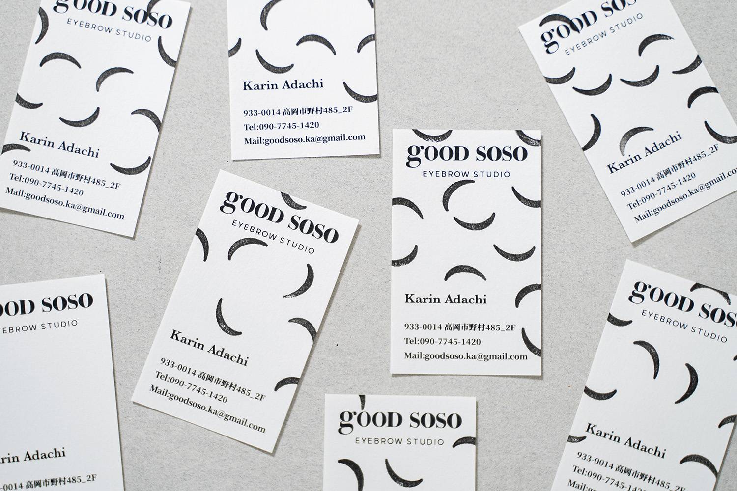 good sosoアイブロウスタジオ ブランディング