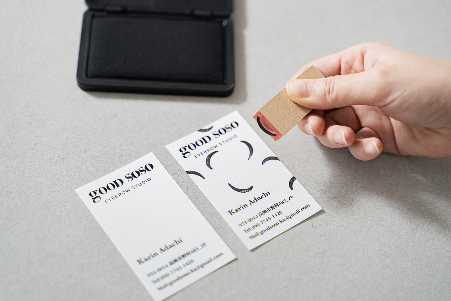 good sosoアイブロウスタジオ ブランディング