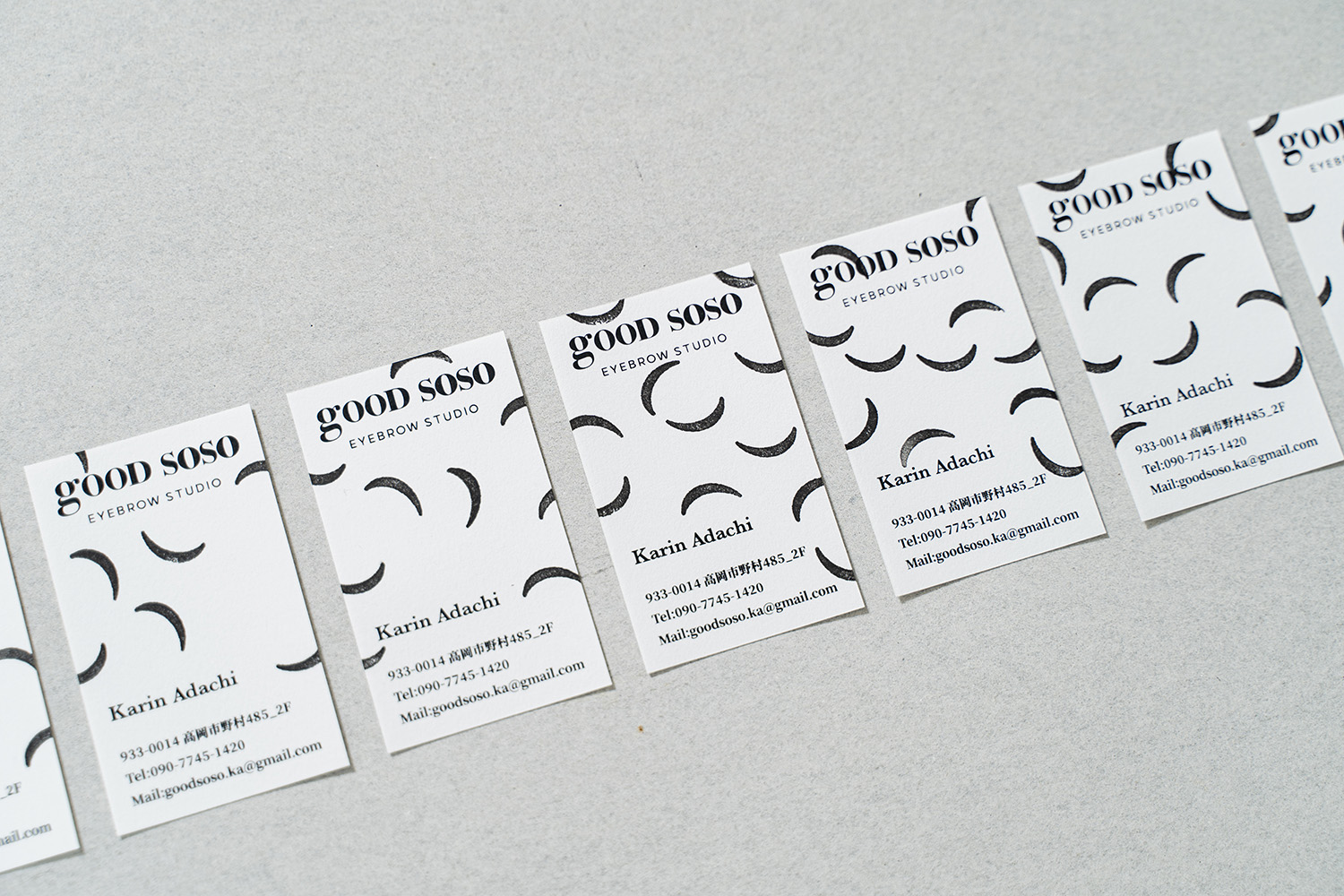 good sosoアイブロウスタジオ ブランディング