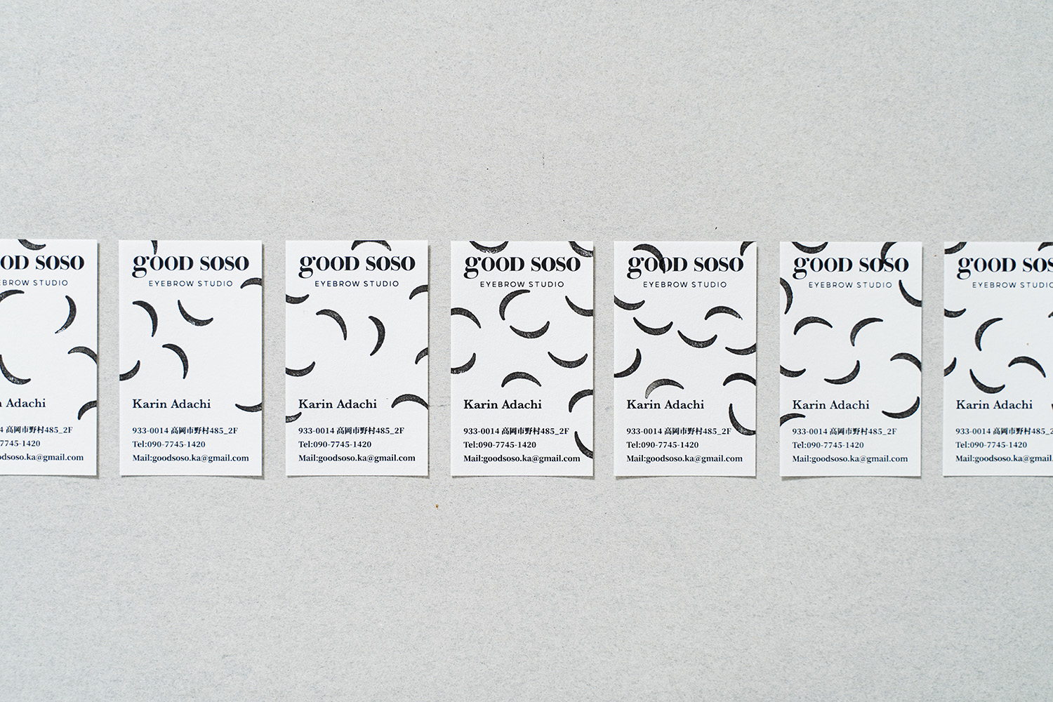 good sosoアイブロウスタジオ ブランディング